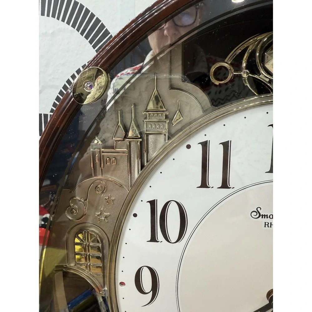 Small World Rhythm Nostalgia‎ Sound Motion Musical Clock T3891-1 Crystals